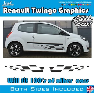 Renault Twingo SIDE Stripes Cup Decals Stickers Graphics FREE P&P 006 - Picture 1 of 5
