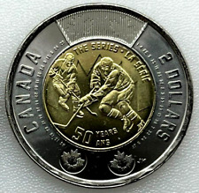 2022 Canada 50th Anniversary of Hockey Summit Series $2 Coin, Non-Colored, UNC