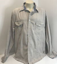 DRIZA-BONE Hardware Fit 100% Cotton Checked Long Sleeve Shirt. Size 3XL VGC