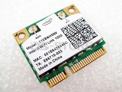 Intel Centrino Wireless-N Link 1000 112BNHMW WLAN WiFi Card Half Mini PCIe  - Image 1 of 3