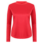 Ladies Long Sleeve Running Top Active Gym Sports Fitness Yoga T-Shirt