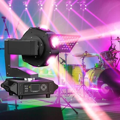 Mini Testa Mobile Dominator Con Fascio Beam LED RGBW 6x50w Rotazione Infinita - Immagine 1 di 4