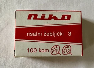 NIKO Reisszwecken aus Jugoslawien DDR, alte Reissnadeln OVP 100 Stück - Photo 1/6