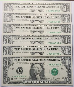 (1) GEM Uncirculated 1974 $1 FRN from San Francisco District - Picture 1 of 1