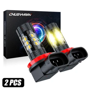 2X For Jeep Renegade 2015-2018 H11 H8 LED Headlight 3000K Yellow Fog Light Bulbs - Picture 1 of 12