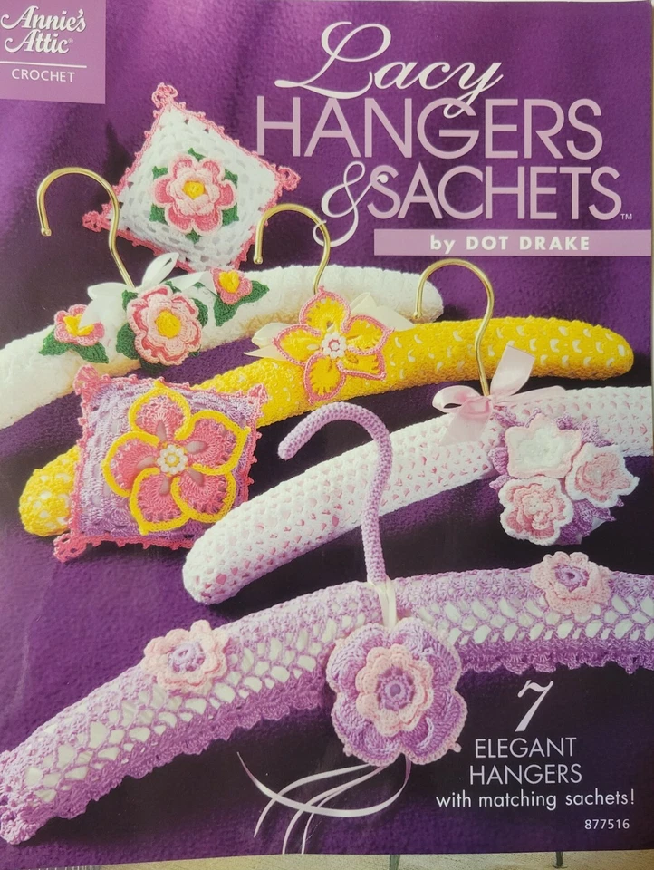 Perchas y sobres de encaje decoración del hogar regalos ANNIE'S ático patrón ganchillo punto drake Foto 1 de 2