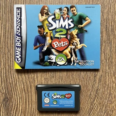 Nintendo Game Boy Advance The Sims 2 Pets Cartridge & Instruction Booklet UKV - Image 1 of 4