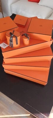 Hermes,card Board Boxes X4 Large Size:38cm x9.5cm x47 - Image 1 of 4
