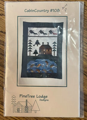 PINE TREE LODGE DESIGNS - CABIN COUNTRY #108 QUILT WALL PATTERN 1995 - Image 1 of 3