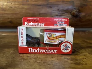 1979 Budweiser Lledo Die Cast Metal Horse Pulled City Delivery White Truck - Picture 1 of 5