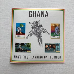 Apollo 11 Man's First Moon Landing 1970 Ghana Mini Sheet Imperf MNH - Picture 1 of 8