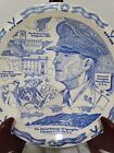 Vernon Kilns Vintage General Douglas MacArthur Collector Plate Blue