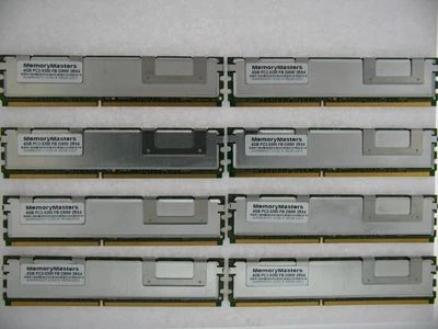 Server RAM 32GB 8x 4GB PC2-5300F Fb Dimm con Buffer DDR2 667 ECC Reg Memoria - Immagine 1 di 3