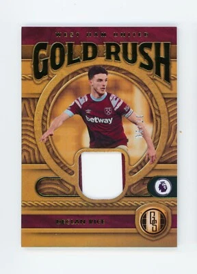 2022-23 Declan Rice Panini Gold Standard Gold West Ham Jersey Patch Card 6/10 - Image 1 of 3
