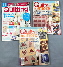 Lot of 3 Quick Easy Quilt Patchwork Magazines