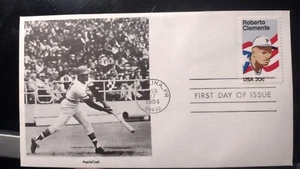 First Day Of Issue Vintage Roberto Clemente Envelope & Stamp. Roberto Clemente - Picture 1 of 1