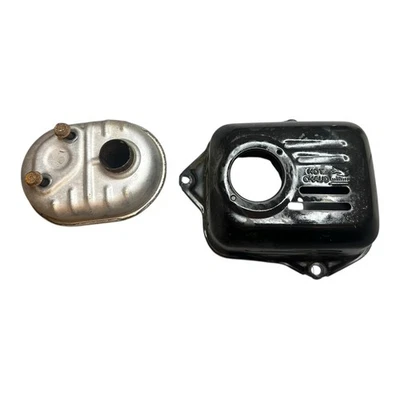 Honda GCV 160 Mower Engine Muffler & Shield + Hardware OEM - Image 1 of 4