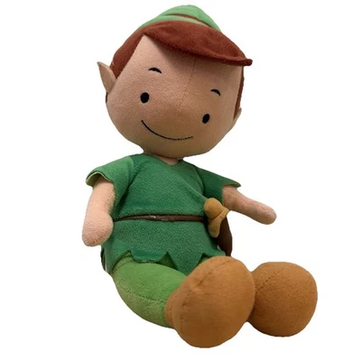 Disney Store Peter Pan 12” Baby Infant Plush Stuffed Doll Toy Rare HTF - Image 1 of 4