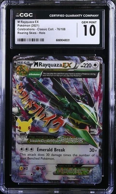 CGC 10 M Rayquaza EX 76/108 Celebrations Classic Collection Pokemon - Image 1 of 2