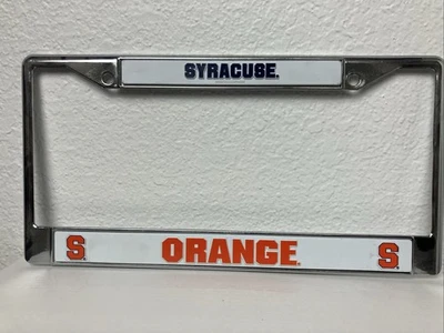 Quadro de placa Syracuse laranja azul e laranja – Equipamento de ventilador NCAA - Imagem 1 de 4