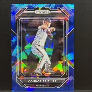 2023 Panini Prizm Cracked Ice Blue Prizm Connor Prielipp #71 Minnesota Twins - Picture 1 of 2