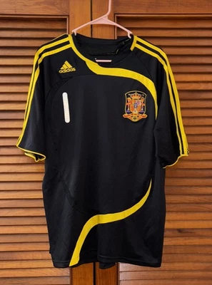 Camiseta España 2008 Mundial #1 Iker Casillas Adidas Clima 365 GK Adulto Talla XL Foto 1 de 4