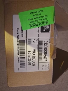 Zebra 02300GS08407 Wax Ribbon 84mm x 74m 12 PACK  2300 Series Ribbon - Afbeelding 1 van 2