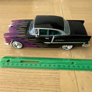 1955 Chevy Bel Air Diecast Street Rod Version 68033 Flame Style Maßstab 1:24 - Bild 1 von 6