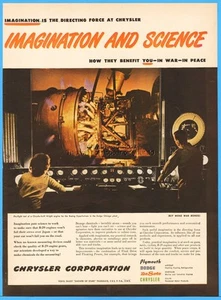 1945 Chrysler Wright B-29 Superfortress Engine Pre-Flight WWII War Bond Print Ad - Picture 1 of 1