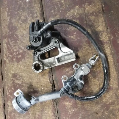 2000 2001 2002 KAWASAKI NINJA ZX9R REAR BRAKE CALIPER BRACKET Master Cylinder  - Image 1 of 4