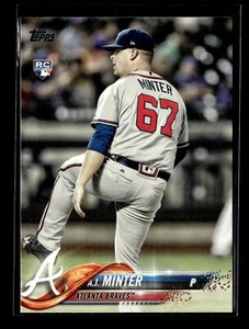 2018 Topps #514 A.J. Minter RC Atlanta Braves - Bild 1 von 2
