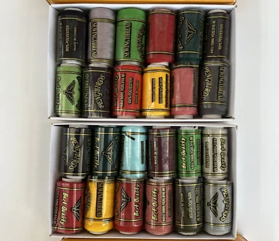 24 Reels Sewing Thread By Pengbirds 2 Boxes 100% Polyester diff Colour Joblot - Image 1 of 4