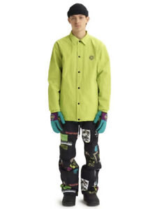 XL Burton Analog Sparkwave Jacket High Viz Green Extra Large Mens Snowboarding