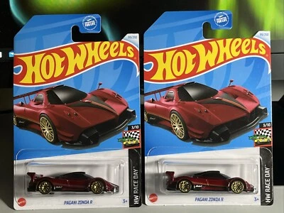 LOTE DE 2 HOT WHEELS Pagani Zonda R (ROJO) 99/250 HW Race Day 3/10 2024 Foto 1 de 3