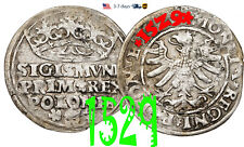 Poland 1 GROSCHEN 1 grosz 1529 Sigismund I Silver Coin #30517