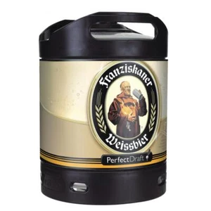 2 X Franziskaner Weissbier Perfect Draft 6 Litri Fusto 5,0 % Vol. MEHRWEG - Foto 1 di 5