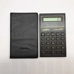 Vintage Canon LC-35 Card Electronic Calculator And Original Case Made In Taiwan - Picture 1 of 7