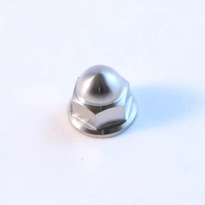 NS400R M8 TITANIUM dome flange nut. M8 x 1.25mm thread. NSR250 MC28 - Picture 1 of 7