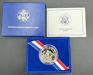 1986 S Statue of Liberty Coin Half Dollar Proof Mint Box COA 100th Anniversary - Picture 1 of 4