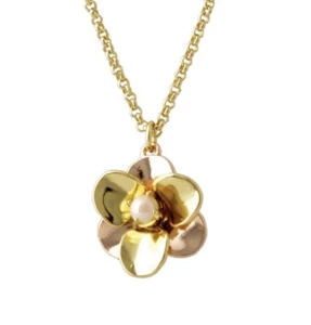 $68 Kate Spade Gold Tone Pick A Posy Flower Necklace # 314 - Picture 1 of 9