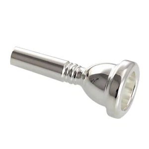 Trombone Mouthpiece Sturdy Silver Plated for Professionals Starters Amateurs - Picture 1 of 7