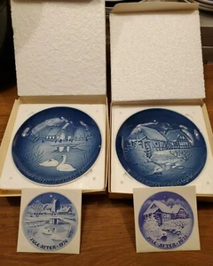 NEW B&G Bing and Grondahl Christmas Plate Direct From Factory Mint '74 & '75 - Picture 1 of 4
