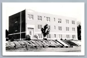 RUGBY ND GOOD SAMARITAN HOSPITAL & NURSES HOME VINTAGE REAL PHOTO POSTCARD RPPC - Picture 1 of 2