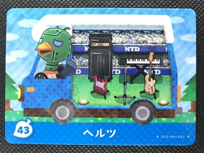 Sprocket 43 amiibo Animal Crossing RV Welcome Japanese Card Game NINTENDO F/S - Photo 1/4