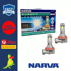Narva H8 / H9 / H11 LED Globes Surefit GEN II Pair 12V / 24V Pair H8 / H9 / H11 - Picture 1 of 6