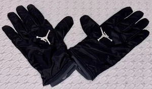 NIKE Jordan Defender Sideline TXT-On Thermal Black Leather Palm Gloves Mens L - Picture 1 of 6