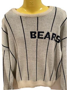 Vintage Chicago Bears Football Team Cliff Engle Sweater 80s Mike Ditka Large - Picture 1 of 12