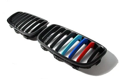 Front Kidney Grille Matte Black ///M Color For BMW 1 Series F20 F21 2011-ON - Изображение 1 из 4