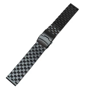 Solid Stainless Steel Bracelet Watch Band With Double Lock Buckle Fit Breitling - Picture 1 of 1