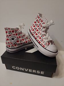 Converse Infant/Toddler High Top 'I Love NY' Shoes with Box, Size 6